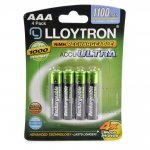 Lloytron Aaa 1100Mah Nimh Rechargable Batteries 4 Pack