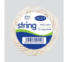 County Medium Cotton String Ball 40M