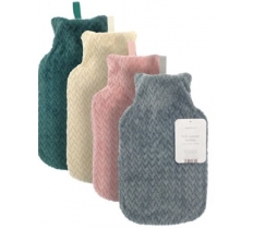 Plush Lattice Hot Water Bottle