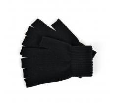 Mens Black Fingerless Magic Gloves