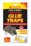 Pest Shield Extra Strength Mouse Glue Traps 3 Pack