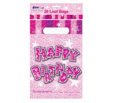 Partybags Pink 20 Pack