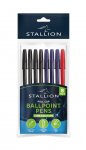 Pull Cap Ballpoint Pens 8 Pack