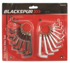 Blackspur 20 Piece Hex Key Set