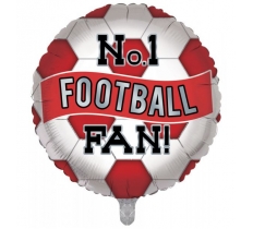 Football Fan Red Balloon 18"