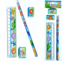 Dinosaur 4 Pack Stationery Set