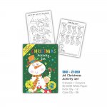 Christmas Santa A6 Mini Activity Pack With Crayons