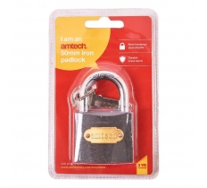 Amtech 50mm Iron Padlock