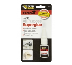 Everbuild Stick 2 All Purpose Clear Superglue Bottle 5G