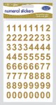County Gold Numeral Stickers