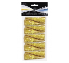 Gold Cone Poppers 10ct
