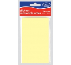 County Stick On Notes Yellow 76 X 127mm