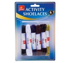 Activity Shoelaces 6 Pack