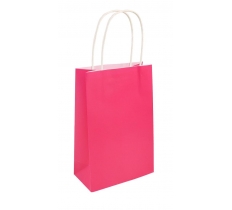 Hot Pink Party Bag With Handles 14X21X7cm