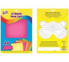 Tallon 15 Sheets A4 Neon Card