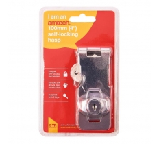 Amtech 100mm ( 4" ) Self Locking Hasp