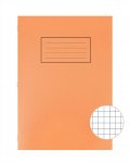 Silvine Orange A4 Exercise Book 5mm Square Inners X 10