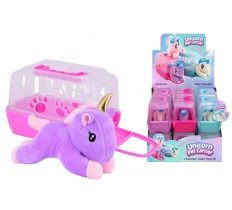 Plush Unicorn In Carry Case ( Assorterd Colours )