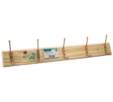 Blackspur 5 Hook Hat And Coat Rack - Pine