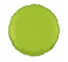 Amscan Metallic Lime Green Circle Standard Foil Balloons