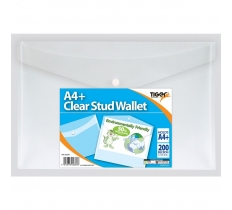 A4+ stud wallet clear only