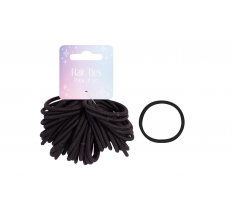 40 Black Hair Ties