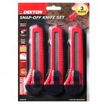 Dekton 3 Pack Snap-Off Knife Large