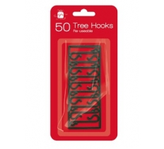 Christmas Plastic Green Tree Hooks Pack Of 50