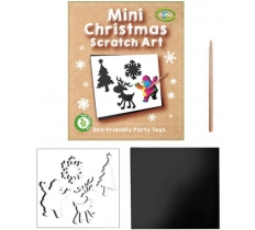 XMAS MINI SCRATCH ART SET 12X10CM