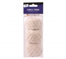 3 Balls Of White String