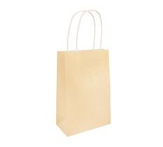 Ivory Paper Party Bag With Handles 14X21X7cm