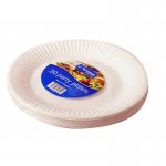 7" ( 18cm ) White Paper Disposable Plates 30 Pack