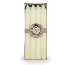 Set Of 4 8" Straight Candles - Ivory