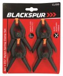 Blackspur 4 Pack x 3 1/2" Nylon Spring Clamp Set