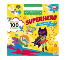 My Favourite Superhero Colouring & Sticker Pad (ZERO VAT)