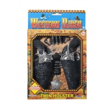 Cowboy Western Twin Holster Play Gun Set