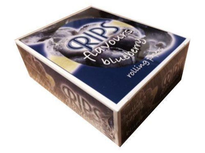 Rips Blueberry Flavoured Cigarette Paper X 24 - Click Image to Close