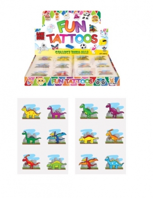 Mini Dinosaur Temporary Tattoo Sheets (4cm) X 96PC