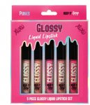 Liquid Lipstick Pink Glossy 5Pack