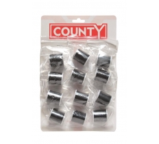 County Black Sewing Thread X 12