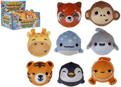 Hi Bounce Animal Plush Ball 6.5cm