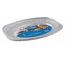 17" ( 43CM ) FOIL PLATTERS 3 PACK