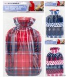 2L Hot Water Bottle with Fleece Cover