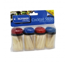 Wooden Cocktail Sticks 4 X 100 Pack