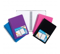 Tiger A6 Polyprop Twin Wire Notebook 140 Pages