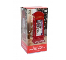 Led Glitter Swirl Phonebooth 26cm