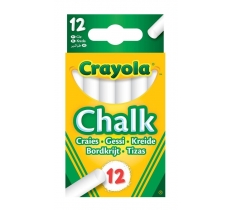 Crayola 12 Anti Dust White Chalk ( 51-1664 )