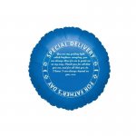 Round Navy 18" Fathers Day Foil Balloon x 5 Pack
