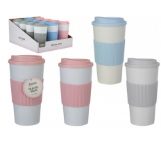 Travel Mug With Silicone Sleeve 450ml