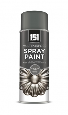 Metallic Gloss Gun Metal Greyspray Paint 400ml